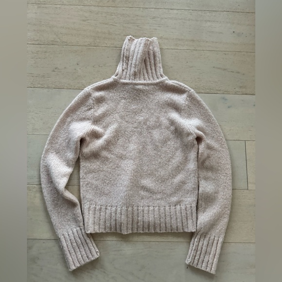 Lauren Ralph Lauren Merino Wool Turtleneck Sweater pink L - Picture 3 of 7